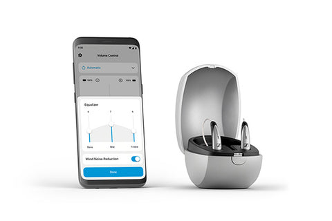 Sennheiser All Day Clear Slim - Discreet OTC Hearing Aid Pair (FDA 510k Clearance)