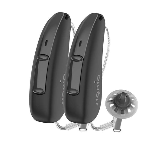 Signia Pure Charge&Go 3AX (Rechargeable, Bluetooth, and Discreet - Charger Included!)