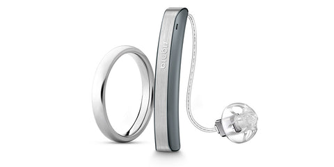 Signia Styletto 3X Hearing Aids (Pair) - Rechargeable, Slim, iPhone Compatible (Free Pocket Charger)